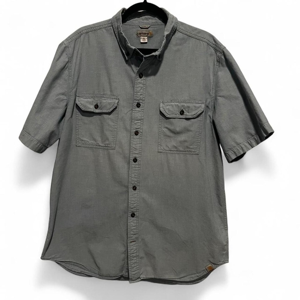 Carhartt Relaxed Fit Short Sleeve Button Down Shirt Size XL